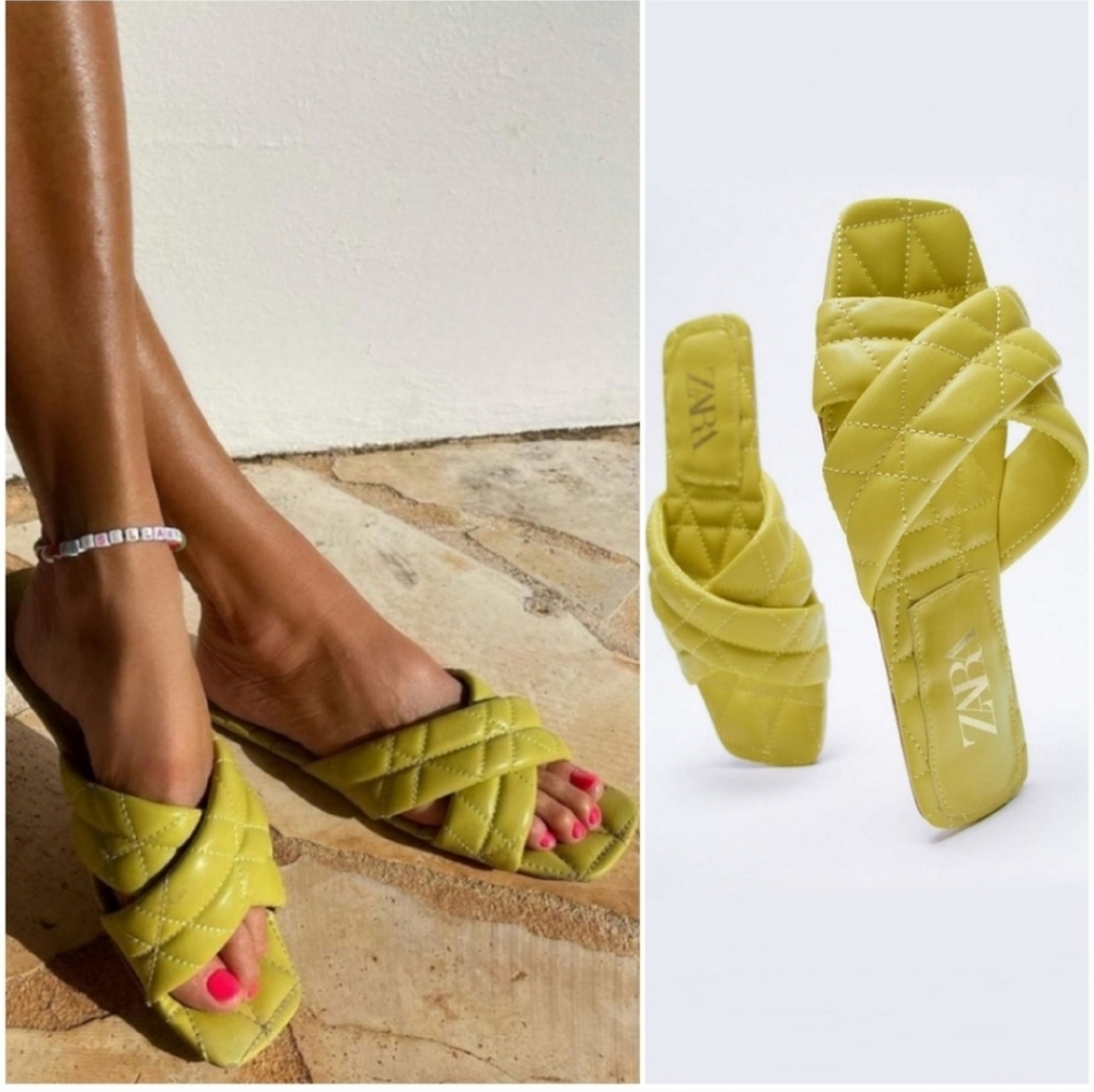 Zara Quilted Sandals